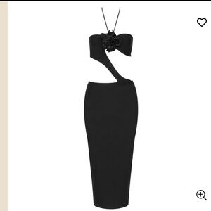 Guilty of Glam Black Cut-Out Dress Size S